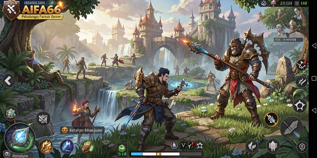 Tampilan screenshot dari gameplay seru AIFA66 di dunia RPG.