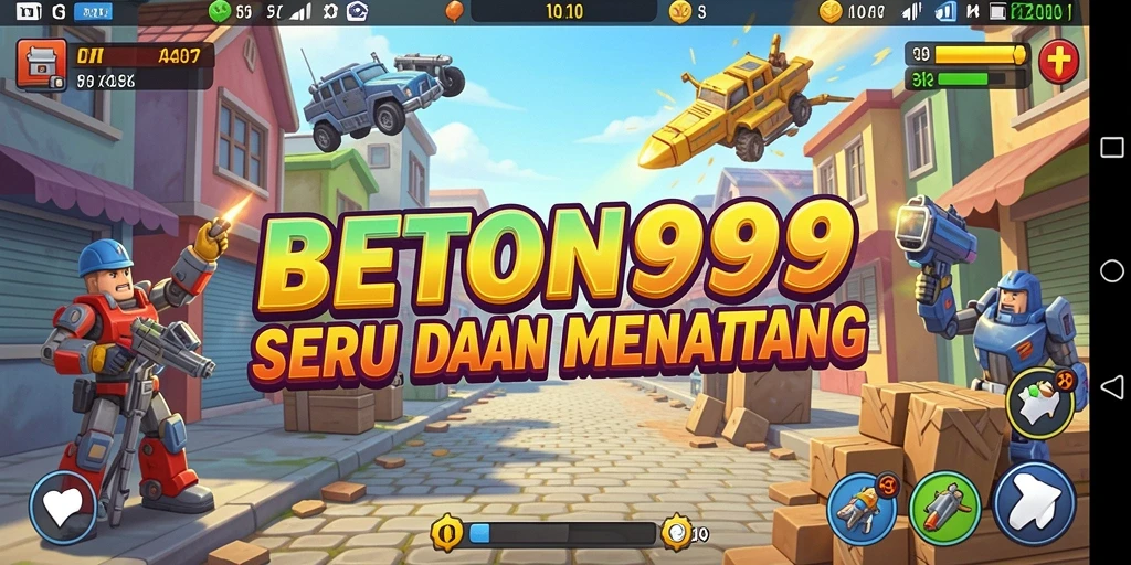 Tampilan menakjubkan dari aksi gameplay BETON999 yang seru.