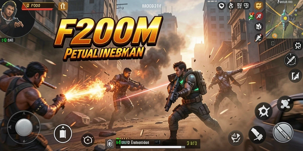 Screenshot aksi mendebarkan dalam gameplay F200M.