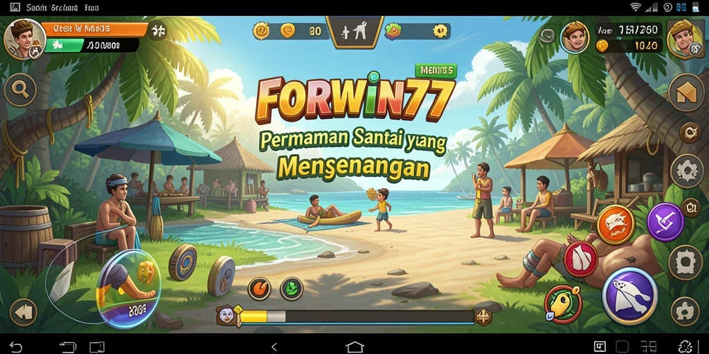 Tampilan gameplay <strong>FORWIN77</strong> yang penuh warna dan menghibur.