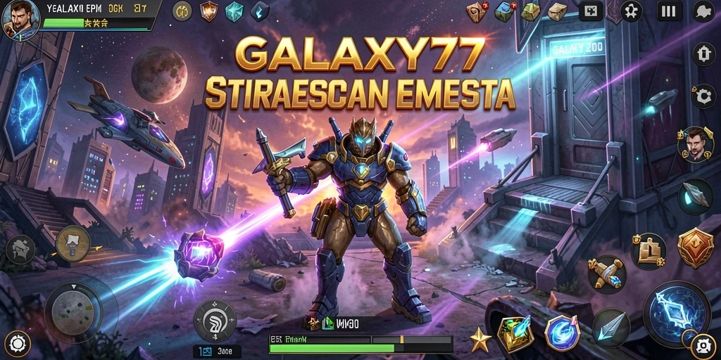 Tampilan gameplay menarik dari GALAXY77 yang penuh strategi.