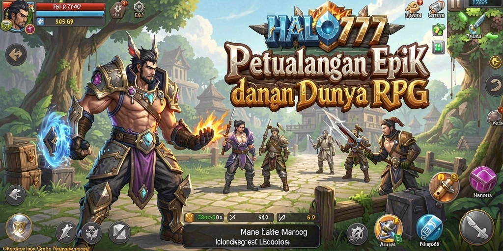 Tampilan gameplay HALO777 menampilkan aksi seru dan karakter yang menarik.