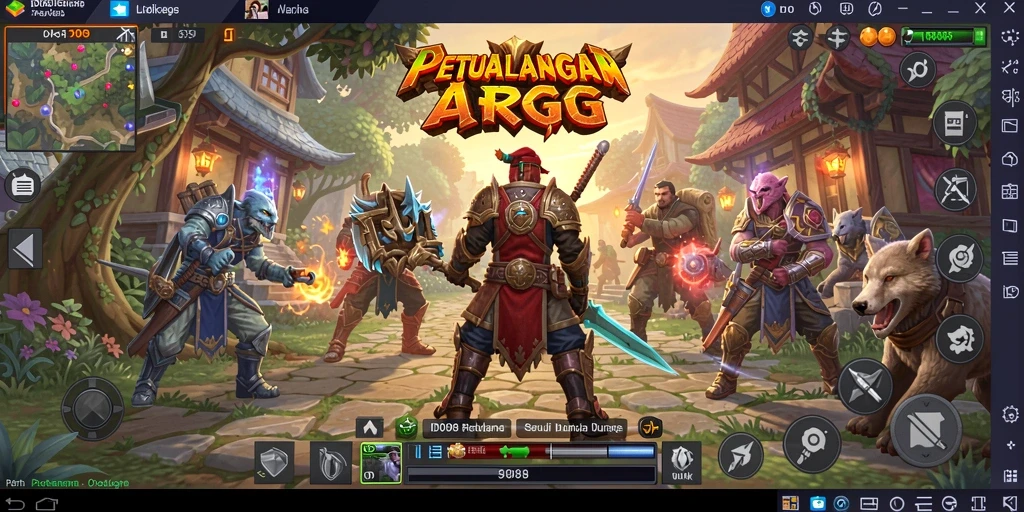 Tampilan gameplay seru di <strong>ID098</strong> yang menunjukkan aksi pertarungan dan petualangan.