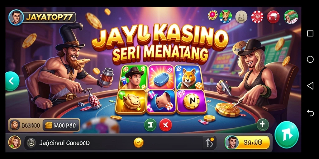 Gameplay menarik JAYATOP77 dengan antarmuka kasino yang memukau.