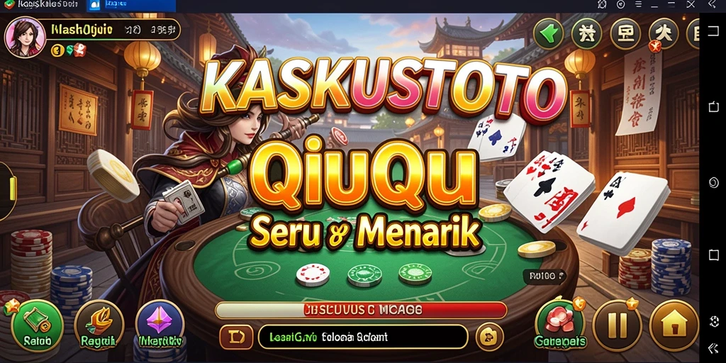 Screenshot utama KASKUSTOTO menampilkan gameplay QiuQiu yang seru.