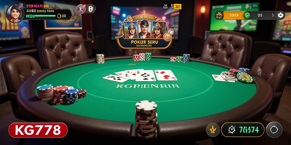 Screenshot gameplay KG778 menampilkan keseruan bermain poker.