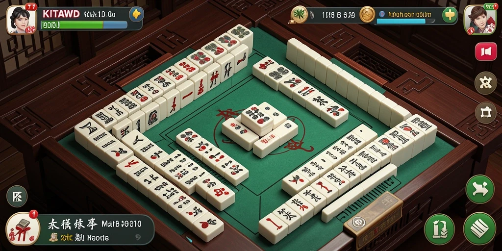 Tampilan gameplay Mahjong yang menarik di KITAWD.