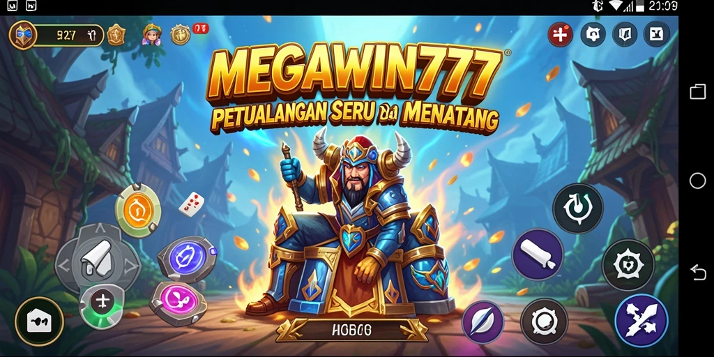 Tampilan gameplay seru di MEGAWIN777 dengan berbagai rintangan menantang.