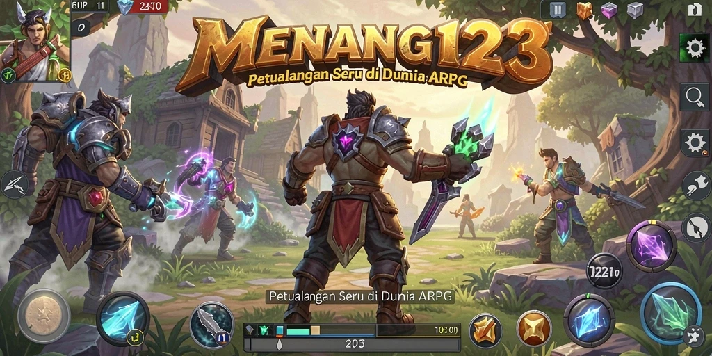 Tampilan gameplay seru dari game ARPG MENANG123.