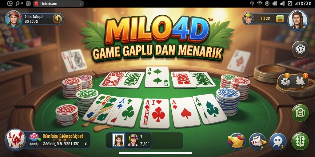 Screenshot gameplay Gaple yang menarik dan interaktif dari MILO4D.