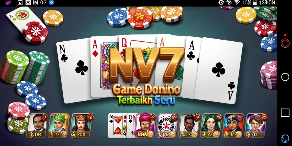 Gameplay seru dalam NV77 yang menampilkan permainan Domino yang interaktif.
