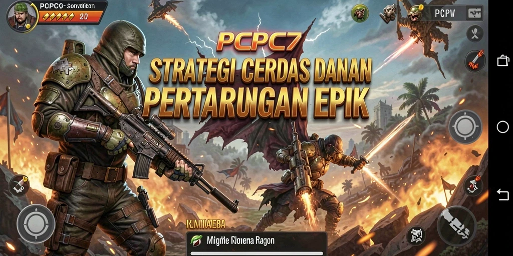 Tampilan gameplay mendebarkan dari PCPC7 yang menampilkan taktik cerdas.