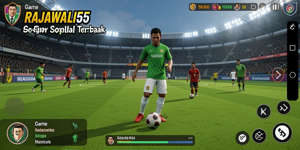 Tampilan gameplay yang seru dan mendebarkan di RAJAWALI55.