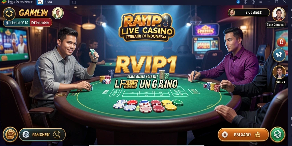 Tampilan gameplay Live Casino yang menarik dan interaktif