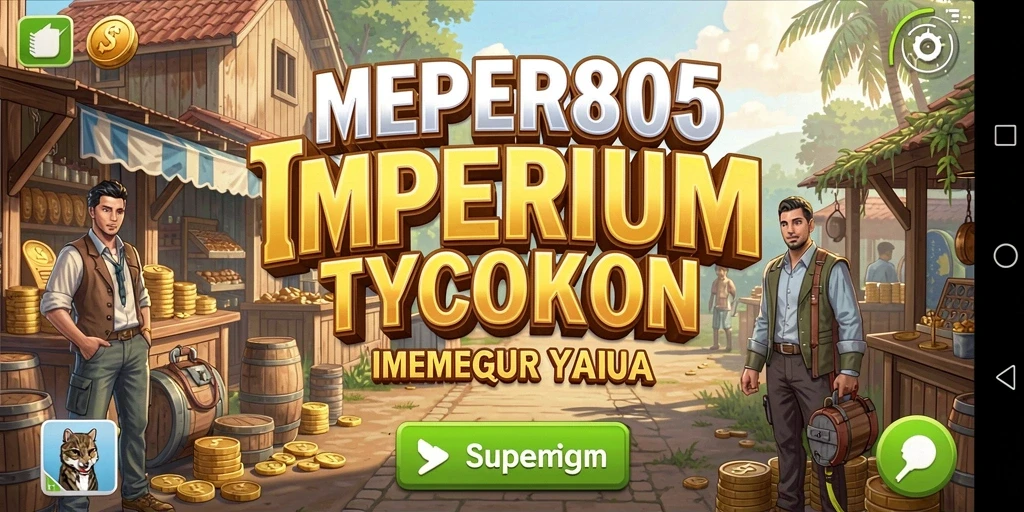 Tampilan gameplay dari <strong>SUPER805</strong> yang menampilkan pengelolaan bisnis yang seru.
