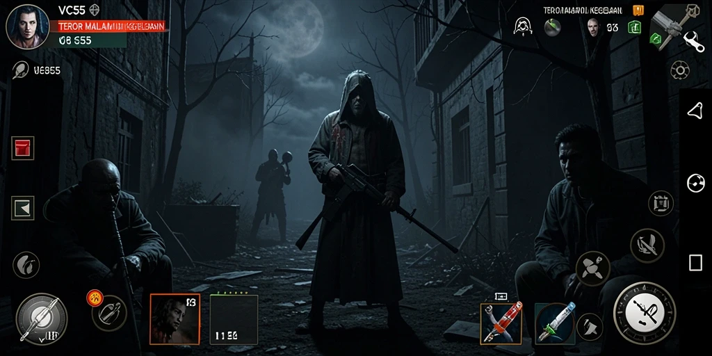 Tampilan gameplay VC55 yang menakutkan dan penuh ketegangan.