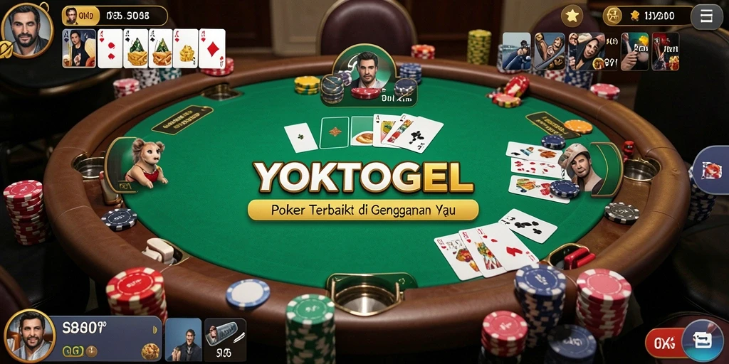 Tampilan menakjubkan dari gameplay Poker di YOKTOGEL.