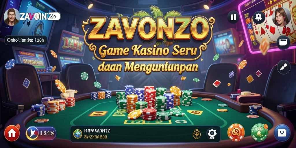 Screenshot menarik dari gameplay Kasino di ZAVONZO.